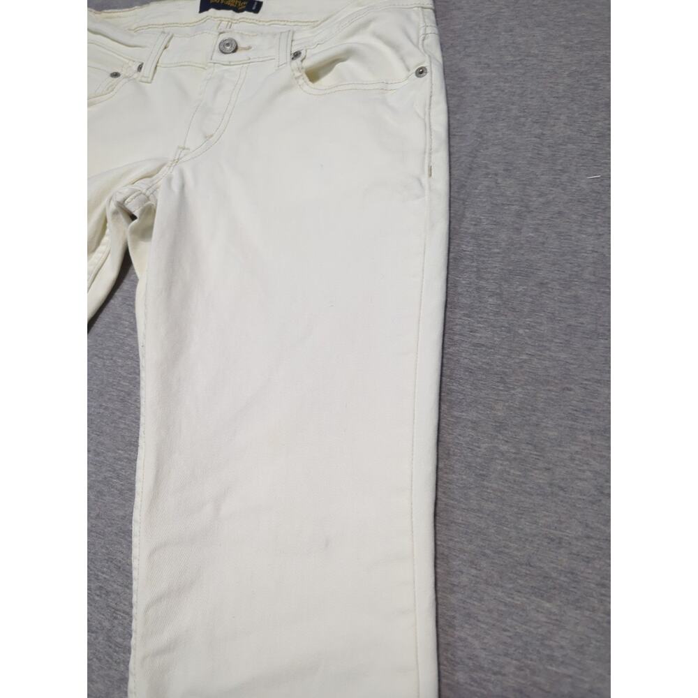 Levi's 524 Too Superlow White Skinny Leg Jeans Size 9 (30x30) - Picture 3 of 8